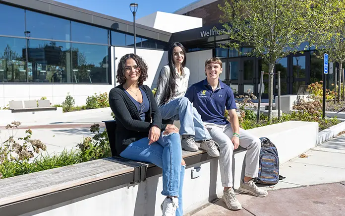Students Outside WELL Building